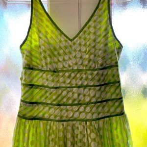 Robbie Bee sleeveless polka dot dress